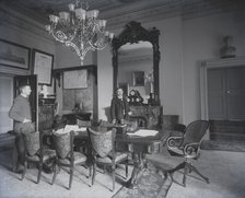 Cabinet room, figures, 1889. Creator: Frances Benjamin Johnston.