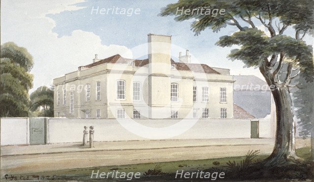 The 'Recovery', a house for the mentally ill in Mitcham Green, Mitcham, Surrey, 1825. Artist: G Yates