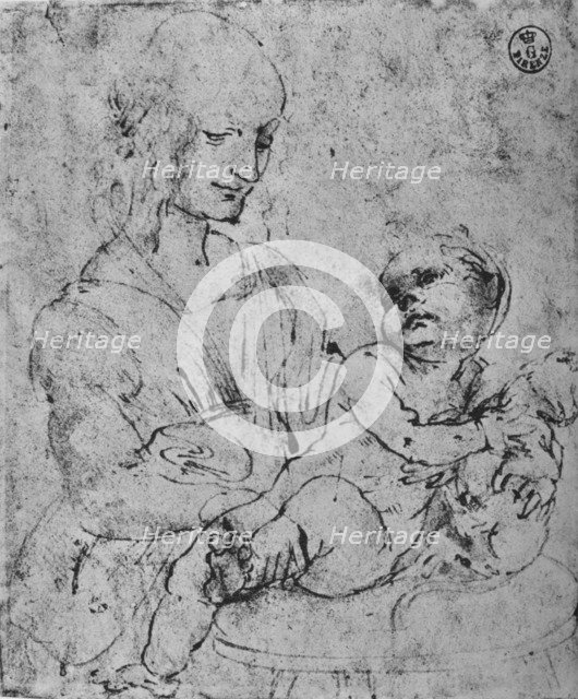 'Madonna and Child with a Cat', 1478-1480 (1945). Artist: Leonardo da Vinci.