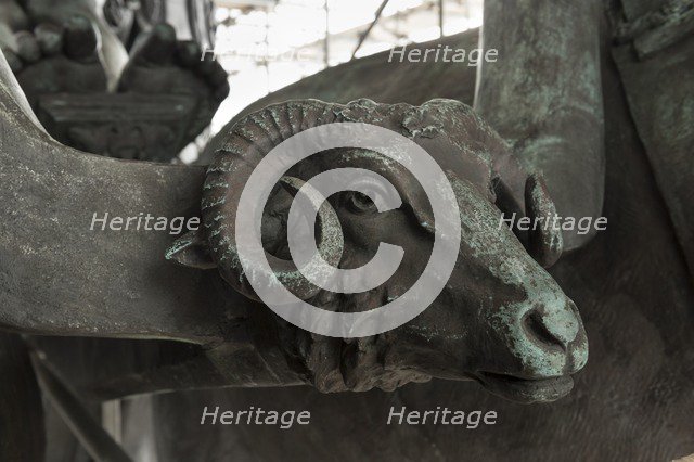 Detail, quadriga statue, Wellington Arch, Hyde Park Corner, Westminster, London, c2015. Artist: Derek Kendall.