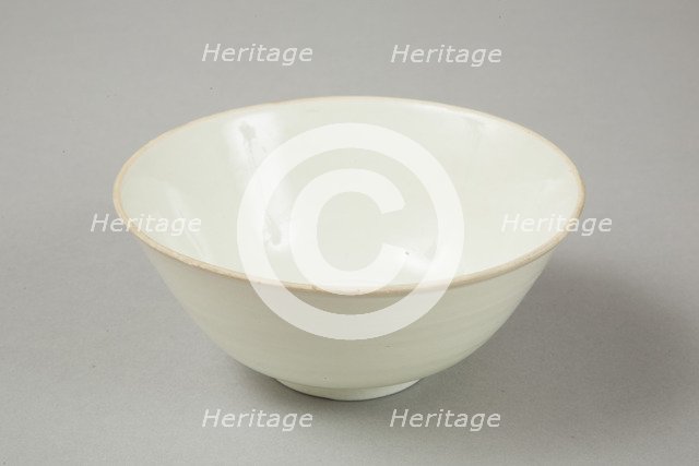Qingbai glazed deep bowl, Yuan dynasty (1279-1368). Artist: Unknown.
