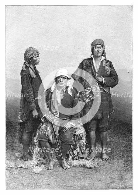 Indians of Tecpan, Guatemala, c1890.Artist: Henri Thiriat