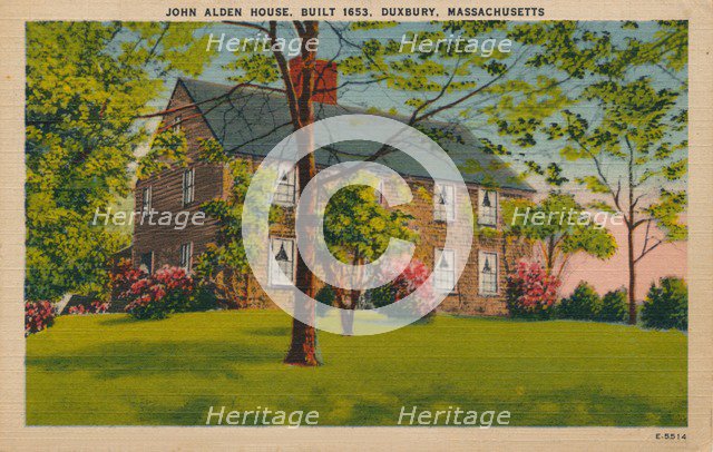 John Alden House, Duxbury, Massachusetts, c1940s. Artist: Unknown