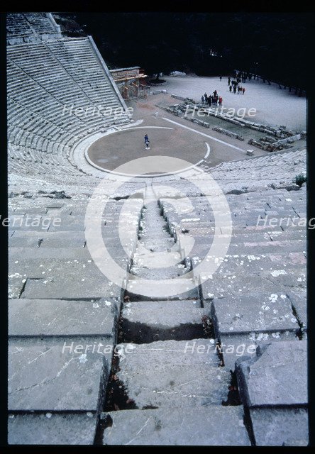 Overview of the Theatre of Epidaurus.