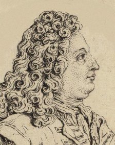 Portrait of the composer Marin Marais (1656-1728). Creator: Anonymous.