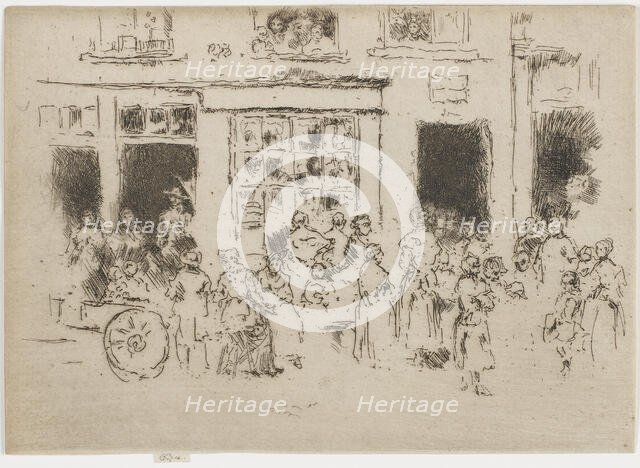 High Street, Brussels, 1887. Creator: James Abbott McNeill Whistler.