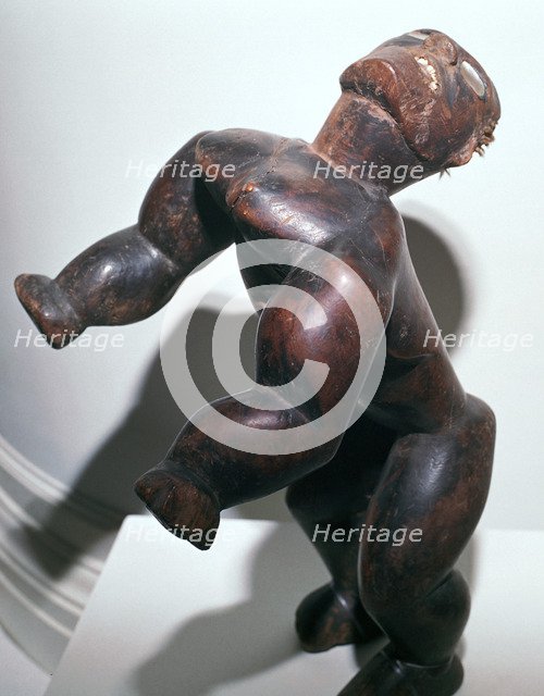 Wooden human form figure, Polynesian, (18th century?). Artist: Unknown