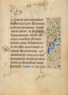 Decorated Text Page; Prayer Book of Charles the Bold, 1469. Creator: Nicolas Spierinc.