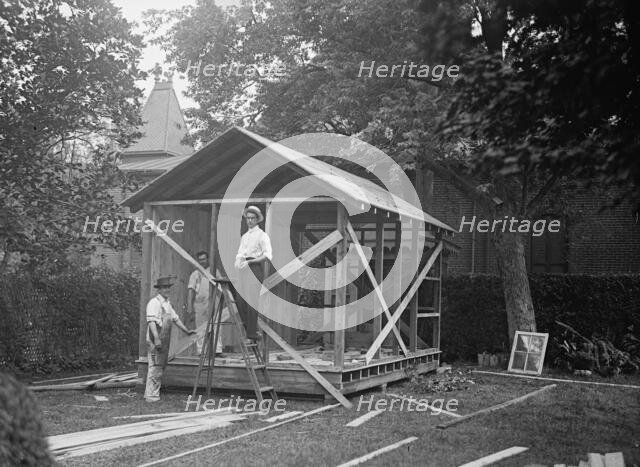 Camp, Walter, I.E, Exercise School - Bath House For Government Officials, 1917. Creator: Harris & Ewing.