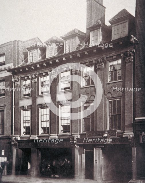 View of houses in Great Queen Street, Holborn, Camden, London, 1879. Artist: Henry Dixon