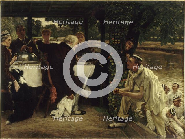 Parable of the prodigal Son: The Fatted Calf, 1880. Creator: Tissot, James Jacques Joseph (1836-1902).