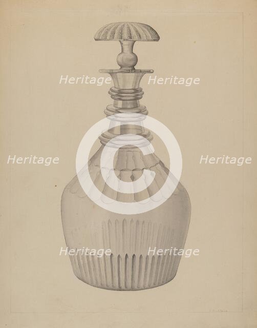 Carafe, c. 1936. Creator: Samuel O. Klein.