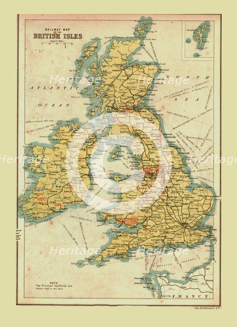 Railway Map of the British Isles, 1902. Creator: Unknown.