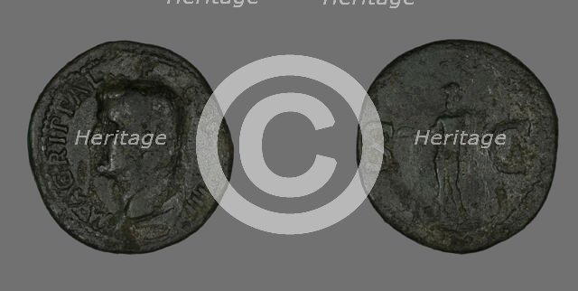 As (Coin) Portraying Agrippa, 14-37 or 37-41?. Creator: Unknown.