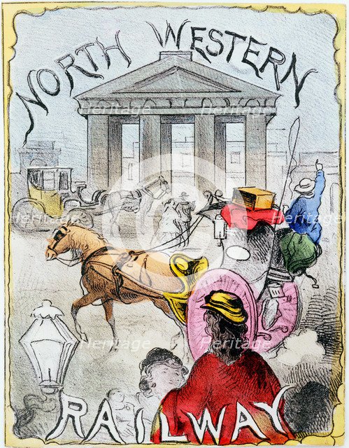 London terminus of the London and North Western Railway, Euston, London, c1860. Artist: Unknown