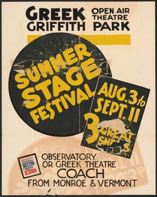 Summer Stage Festival, Los Angeles, [193-]. Creator: Unknown.