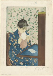 The Letter, 1890-1891. Creator: Mary Cassatt.