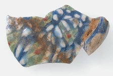 Mosaic Glass Fragment, Coptic, 4th-early 5th century. Creator: Unknown.