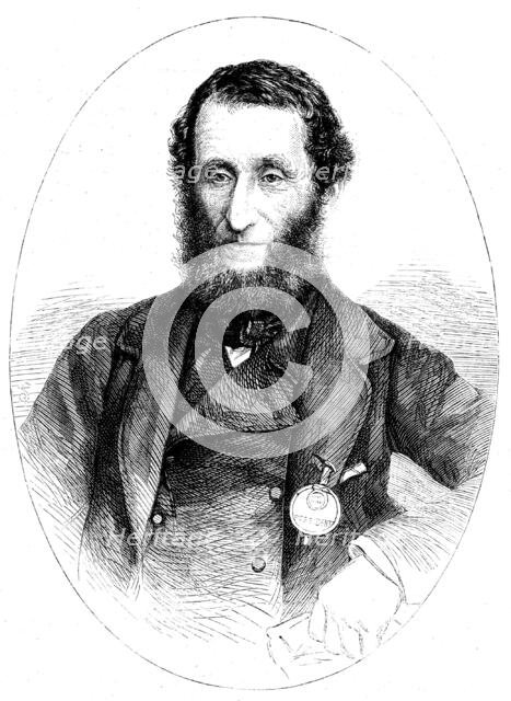 Lord Portman, president of the Royal Agricultural Society, 1862. Creator: Unknown.