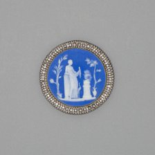 Button with Offering of Victory, Burslem, Late 18th century. Creator: Wedgwood.