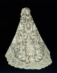 Veil with Russian Imperial Family Coat of Arms, Belgium, 1875/1900. Creator: Unknown.