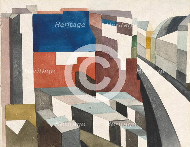 Cimetière de Montmartre, Paris, 1926. Creator: Taeuber-Arp, Sophie (1889-1943).