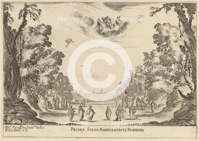 Prima Scena Representanta Firenza, 1637. Creator: Stefano della Bella.