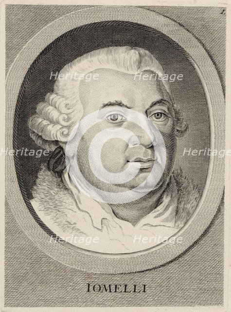 Portrait of the composer Niccolò Jommelli (1714-1774). Creator: Anonymous.