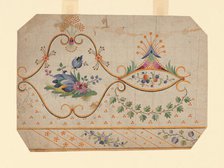 Design for a Woven, Printed or Embroidered Border, France, 18th/19th century. Creator: Unknown.