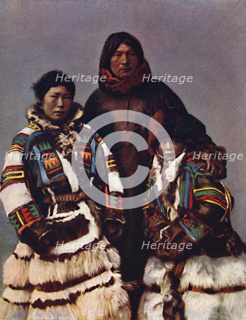 Samoyeds of Novaya Zemlya, 1912. Artist: Unknown.