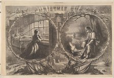 Christmas Eve, 1862 (from Harper's Weekly), January 3, 1863. Creator: Thomas Nast.