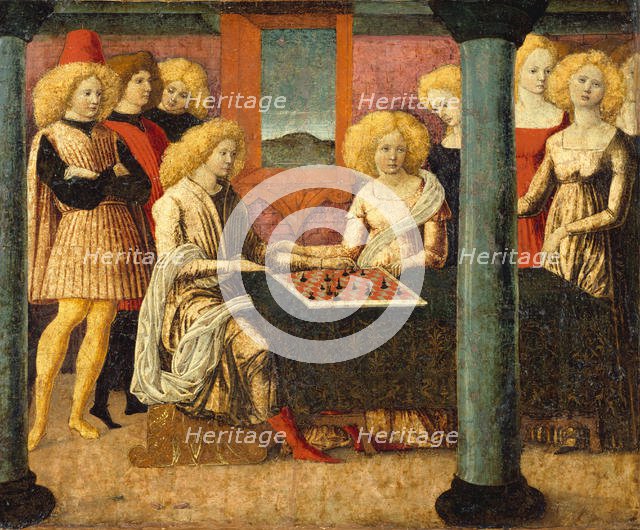 The Chess Players, ca. 1475. Creator: Liberale da Verona.