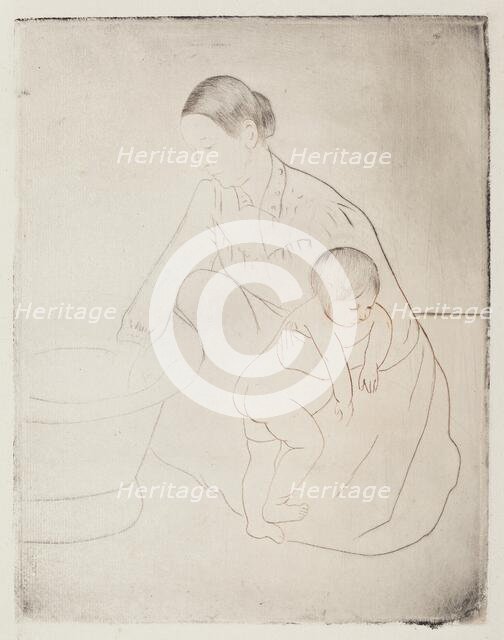 The Bath, 1890-1891. Creator: Mary Cassatt.
