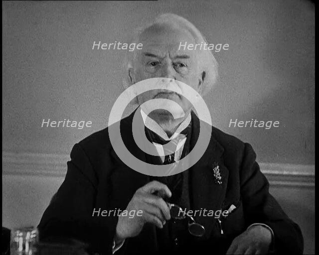 David Lloyd George Talking Directly to the Camera, 1930s. Creators: British Pathe Ltd, David Lloyd George.