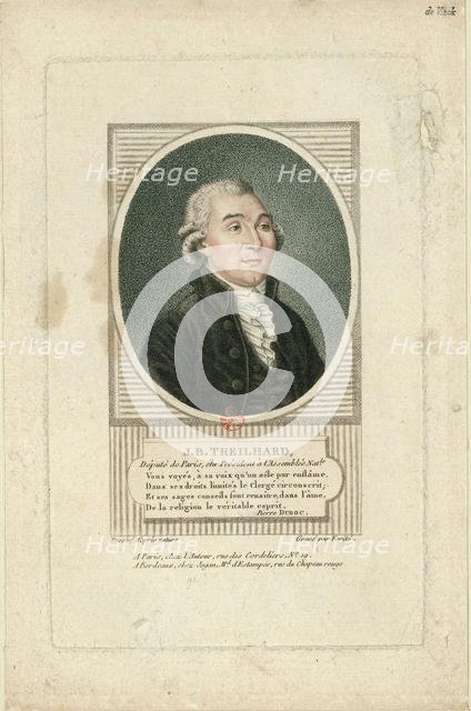 Portrait of Jean-Baptiste Treilhard (1742-1810) , c. 1790. Creator: Vérité, Jean-Baptiste (1756-1837).