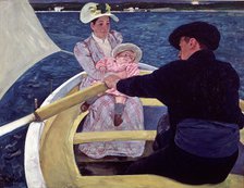  'Walk in the boat', 1893-94, oil by Mary Cassat.