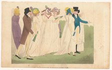 Magazine of Female Fashions of London and Paris: Kensington Gardens June 1798, 1798. Creator: Unknown.