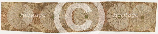 Brocade, silk, Edo period, 1615-1868. Creator: Unknown.