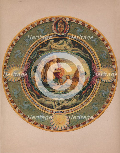 'Plateau in Majolica Ware', 1863.  Artist: Robert Dudley.
