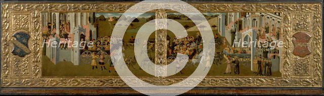 King Solomon and the Queen of Sheba. Creator: Master of Lecceto.