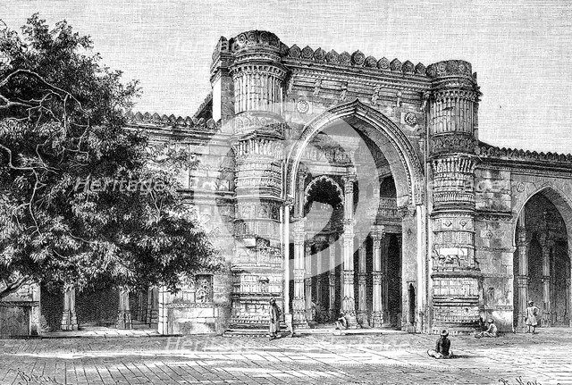 Gateway to the Great Mosque at Ahmedabad, India, 1895. Artist: Unknown