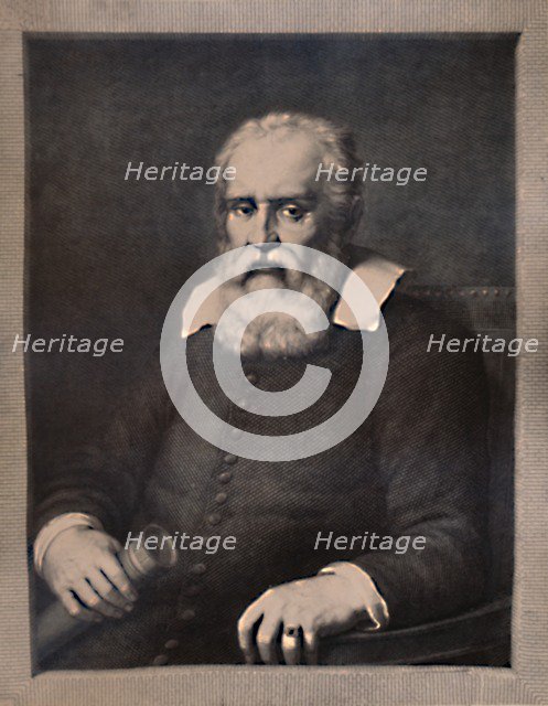 Galileo Galilei, Italian scientist, late 18th or early 19th century (1894). Artist: Pietro Antonio Leone Bettelini.