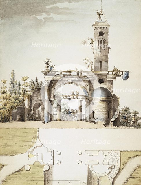 Project for the Ruins Pavilion in the Park at Tsarskoye Selo.