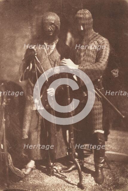 Afghan or Circassian Armour, 1843. Creators: David Octavius Hill, Robert Adamson.