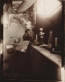 Hilma af Klint at the Kungliga Akademien in Stockholm, 1885. Creator: Anonymous.