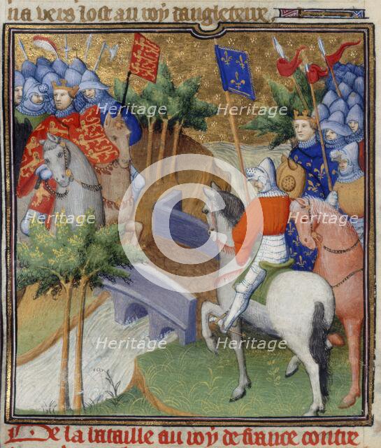 England and France at war, c1415. Creator: Workshop of the Boucicaut Master.