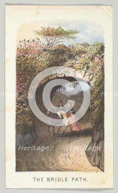 The Bridle Path, from the series, Views in Central Park, New York, Part 2, 1864. Creator: Louis Prang.