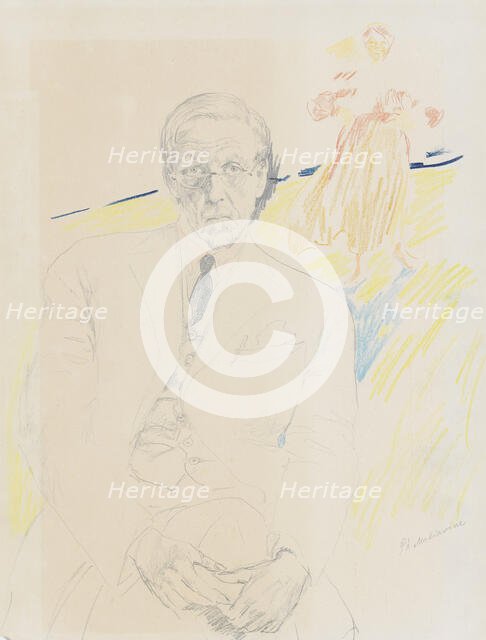 Self-Portrait. Creator: Malyavin, Filipp Andreyevich (1869-1940).