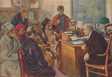 'Lenin Talking To Peasants', (1939). Creator: M Sokolov.