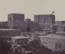 Jerusalem - Section of Old City, 1857. Creator: James Robertson.